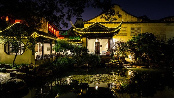 公园泛光照明设计为城市夜景添光彩