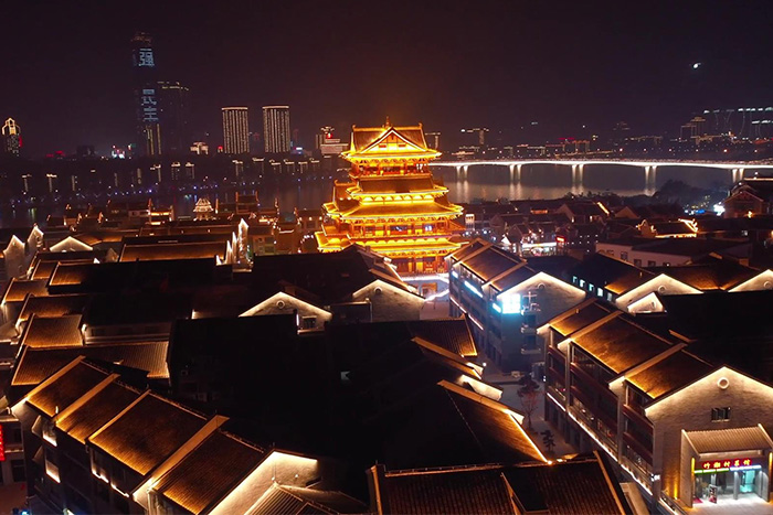 景区古建筑外墙亮化