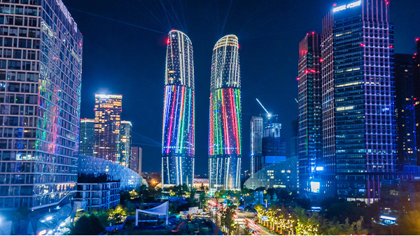 大厦夜景亮化设计要突出建筑灵魂的部分