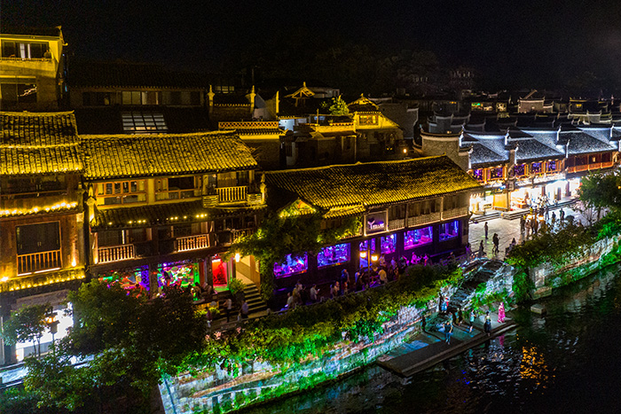 景区古建筑外墙亮化